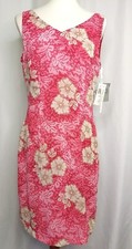 Rampage CDC Dress Floral Pink Sz 8 VTG Made in USA Y2k Polyester Scarf Included