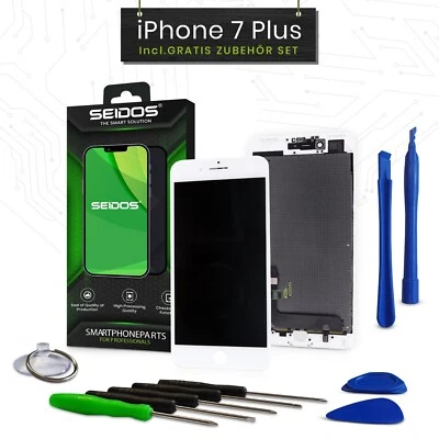 SEIDOS Display LCD für iPhone 7 PLUS 5.5 mit RETINA Glas Komplett Front WEISS NEU