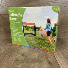 GIANT Inflatable Soccer Ball with Goal Portable 77x35x55  