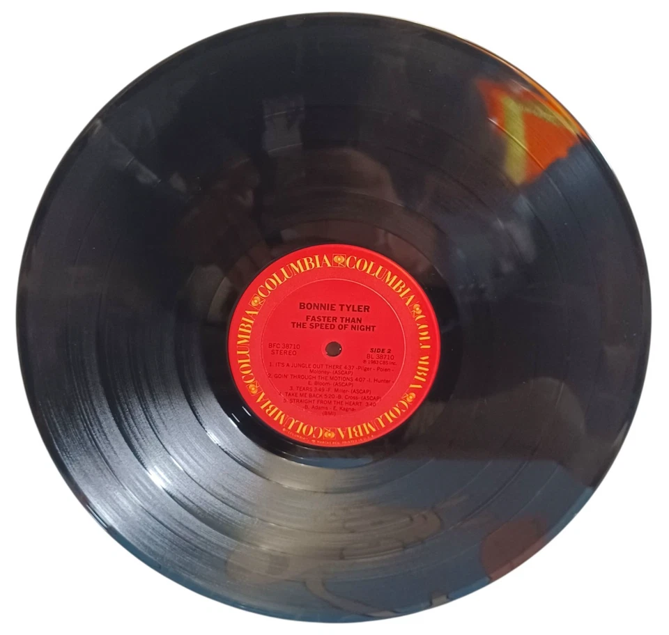 BONNIE TYLER Faster Than The Speed Of Night 1983 LP COL-38710 VG+ / VG+ PROMO Foto 4 de 4