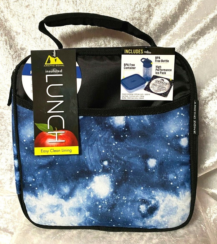 Arctic Zone Lunch Bag With Food Container, Ice Pack & BPA Free Bottle