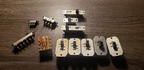 Lot of 12 Switchcraft Slide Switches