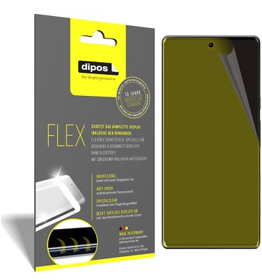 3x Schutzfolie für Google Pixel 6 Folie, 100% Displayabdeckung, dipos Flex