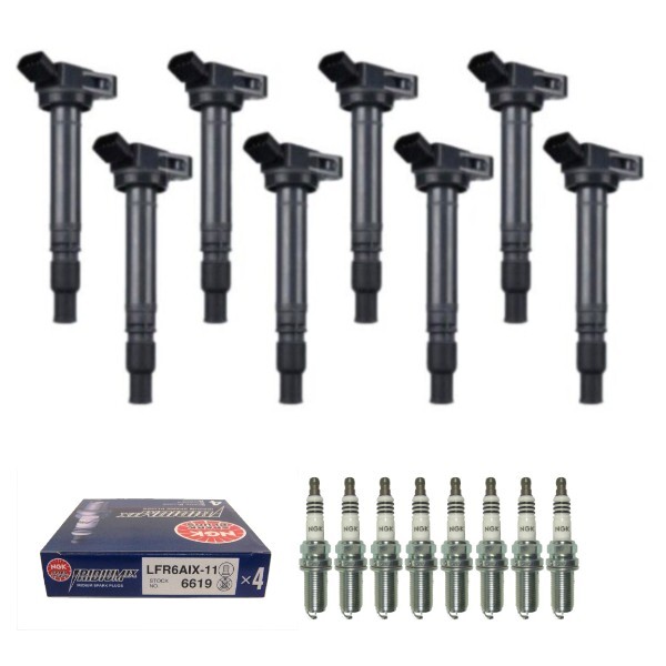 New Set of 8 Ignition Coil  NGK Spark Plug for GX460 LX570/Sequoia Tundra V8