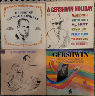 Gershwin - 4 LP LOT.  Best Of, Holiday, The Glory That Was, Kostelanetz Plays