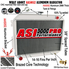 4 Core Radiator For 1966-1970 1969 Chrysler Imperial Dodge Plymouth Fury 7.2l V8