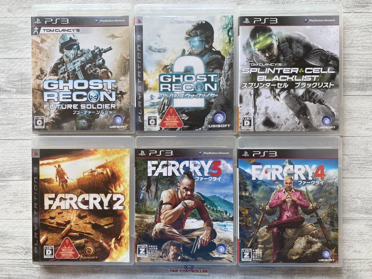 SONY PS3 Ghost Recon 1 2 & Splinter Cell & Far Cry 2 3 4 set SONY PS3 Ghost Recon 1 2 & Splinter Cell & Far Cry 2 3 4 set