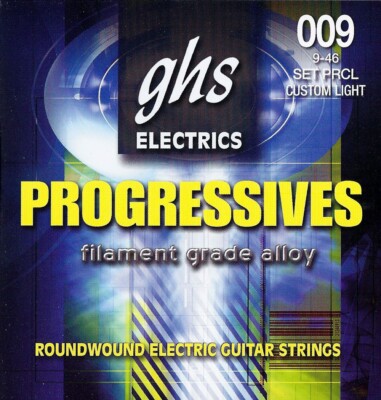 GHS PRCL Progressives Electric Guitar Strings;  gauges 9-46