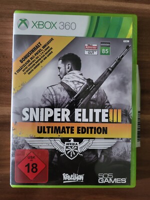 Sniper Elite III - Afrika (Ultimate Edition) (Microsoft Xbox 360, 2015)