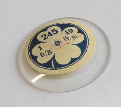 1 VERRE MONTRE POCHE GOUSSET DIAMETRE 40.4 mm