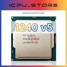 Intel Xeon E3-1240v5 SR2CM SR2LD 3.5GHz 4C / 8T 8MB 80W LGA1151 CPU E3 1240 v5