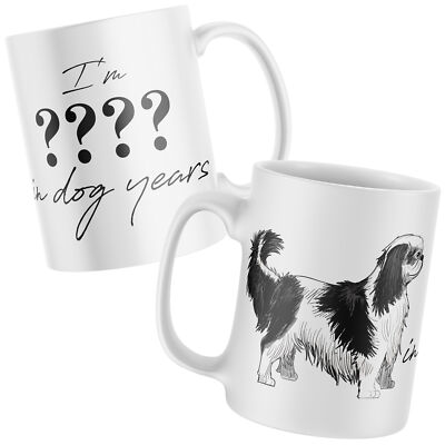 Cavalier King Charles Spaniel Geburtstag Tasse Personalisiert Hundejahre Ihn oder Ihn...