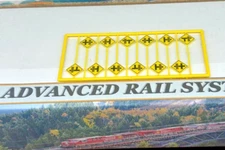 HIGHWAY RAILROAD CROSSING WARNING SIGNS  HO Scale PLASTIC BACKGROUND SCENERY NEW