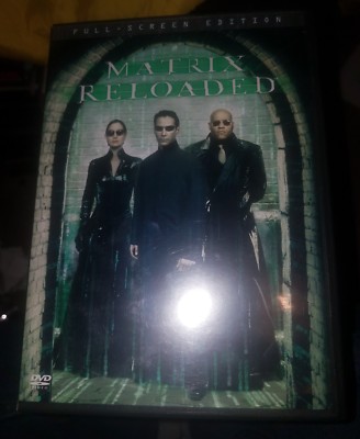 THE MATRIX RELOADED (DVD, 2003, 2-Disc Set, Full-Screen) KEANU REEVES 