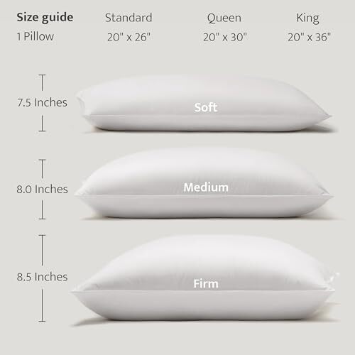 Double Stitch Luxury US White Down Pillow Made in Canada, 400 King