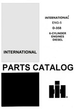 International Farmall D-236 312 466 360 407 429 Dt Diesel Engine Parts Manual Ih