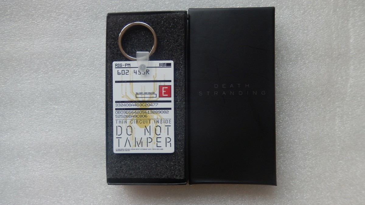 Death Stranding PS4 PROMO Cargo ID Keychain/Keyring