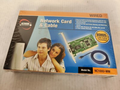 Network Everywhere Network Card 10/100 and Cable NC100U-WM