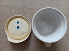 Lot 2 Corningware Soup Meal Mug Cup Vent Lid Teso Salad Dressing Fork Container — photo 6