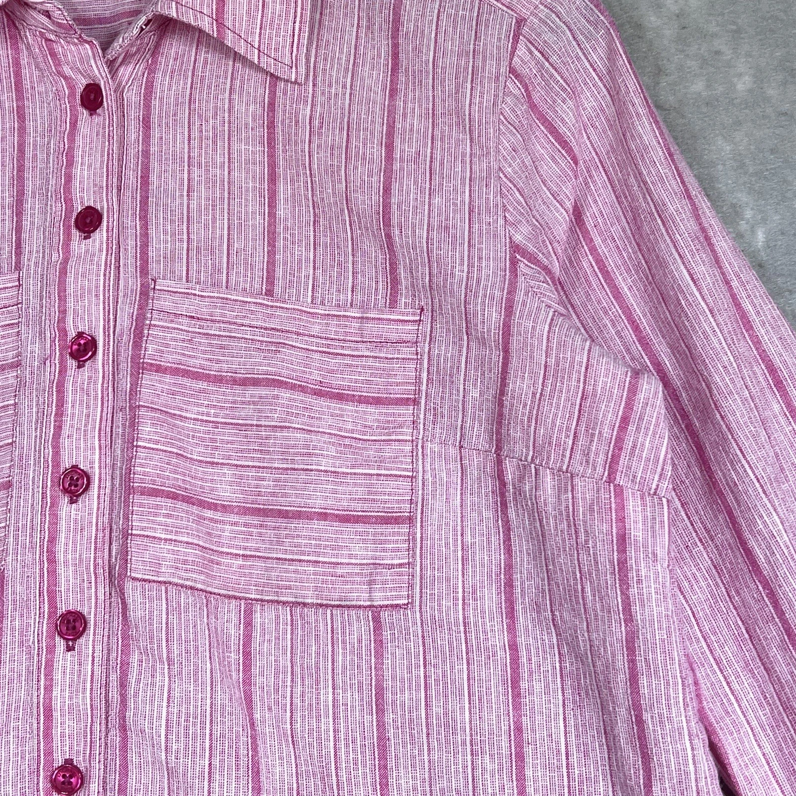 Camicia Michael Kors abito piccolo a righe estive manica a rotelle tasca con colletto