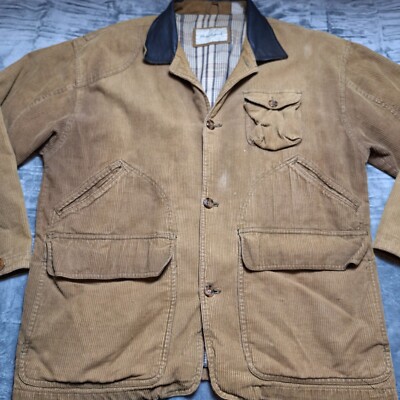 ジャケット・アウター 1990s special Eskander coting coat Vintage GREATLAND Corduroy Chore Coat Jacket Sz M Golden Leather