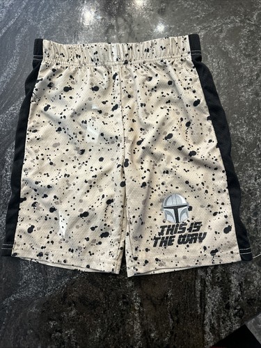 STAR WARS BOYS SHORTS SIZE 8 "THIS IS THE WAY" SPELL OUT