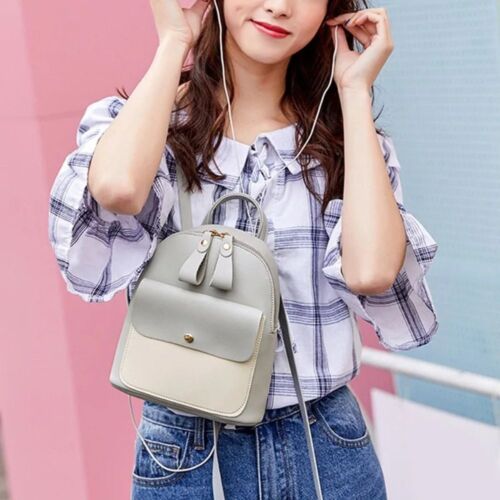 Multi-Function Single Shoulder Bag Fashion Small Backpack Mini Women Backpack - Picture 1 of 14