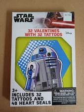 Star Wars 32 Valentines With 32 Tattoos And 48 Heart Seals By Paper Magic Group 