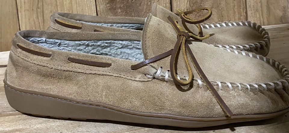 Zapatillas mocasín con suela de goma Minnetonka talla 11 gamuza para mujer Foto 3 de 4