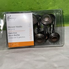 NIP Kennedy Bronze Shower Curtain Hooks 12