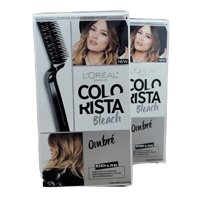 2 Loreal Colorista Bleach & Play OMBRE Brush Applicator Nourishing Conditioner 