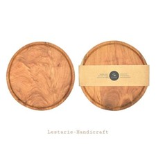 Lestarie Teak Holz Schneidebrett 25cm Servierplatte Tranchierbrett Küchenbrett 