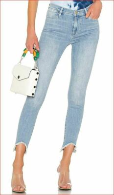 Brandneu FRAME Le High Skinny FLOYD Triangle Distressed High-Rise Skinny Jeans