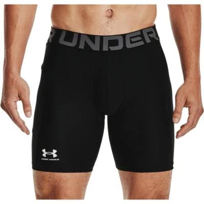 Under Armour HeatGear Mens Compression Shorts Black Gym Base Layer Short Tights