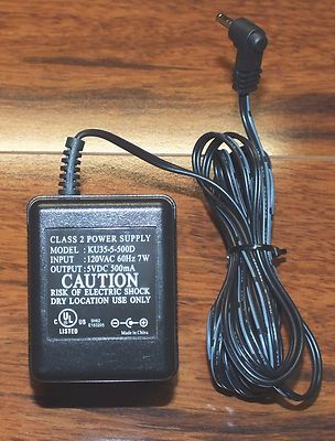 Unbranded Class 2 AC Adapter Black Power Supply (KU35-5-500D) Output: 5VDC 500mA