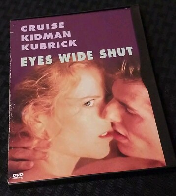 EYES WIDE SHUT DVD TOM CRUISE NICOLE KIDMAN Full Frame Snap Case Very