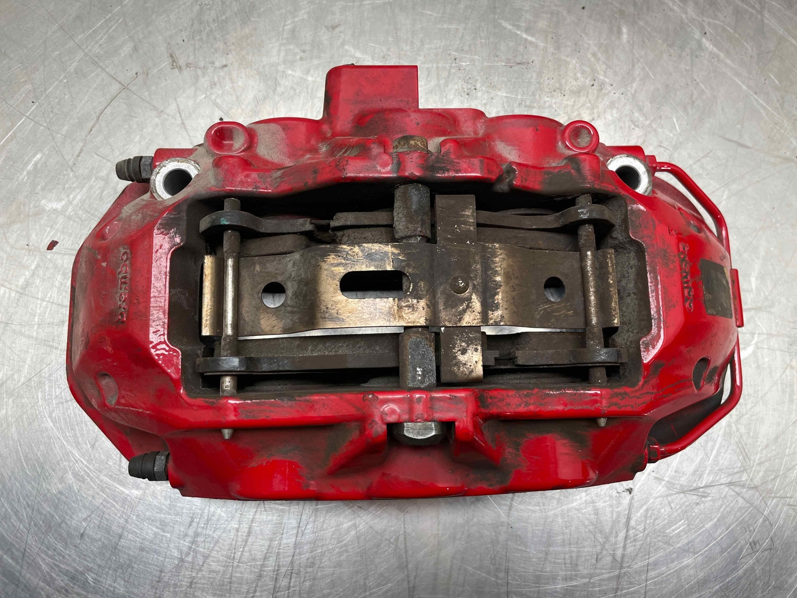 2019 Maserati Ghibli OEM Set of 4 Front Rear Left Right Brembo Brake Caliper Red
