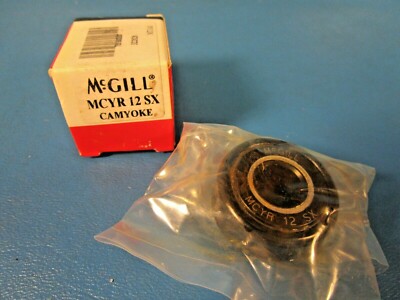 McGill MCYR12SX Metric Cam Yoke Roller, Needle Bearing Type, Straight Roller 