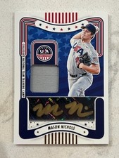 MASON NICHOLS 2024 USA Baseball Stars & Stripes Gold Ink Jersey AUTO # 39/50