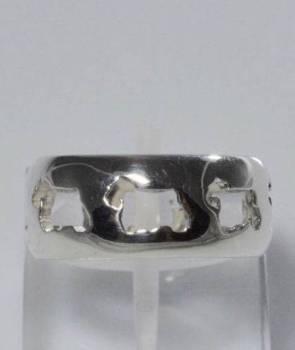 Schottischer Durchbrochener 925 Silber Ring Luce-image
