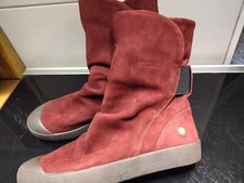 Stiefeletten* Softinos* Gr.37* gefüttert*flach und bequem*rotbraun* NEU