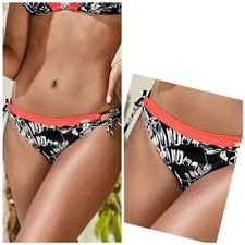 Sunseeker Australia For Venus Tropicoral Loop Tie Side Bikini Bottom Size 2