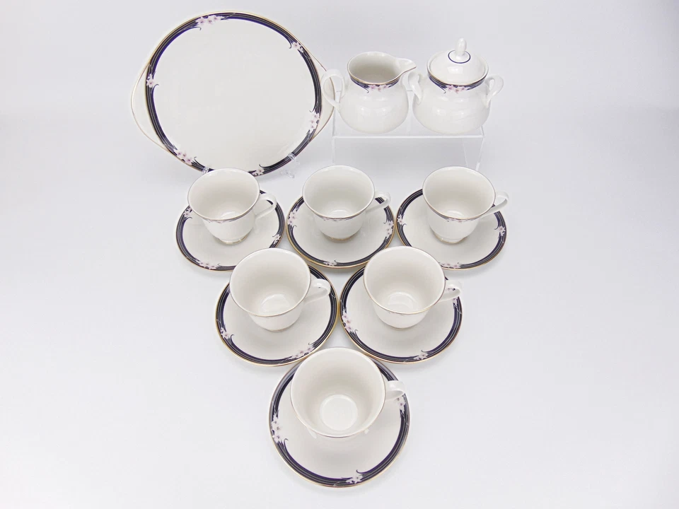 Vintage Royal Doulton Tea Set 15pc Vogue Collection Enchantment Pattern - Image 3 of 4