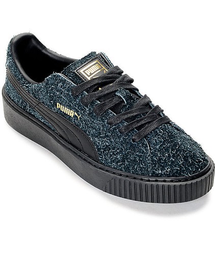 NIB PUMA Women's SUEDE PLATFORM ELEMENTAL BLACK / BLACK SIZE US 9 129$ |  eBay