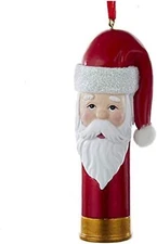 Kurt Adler 4 Inch Santa Shotgun Shell Christmas Ornament