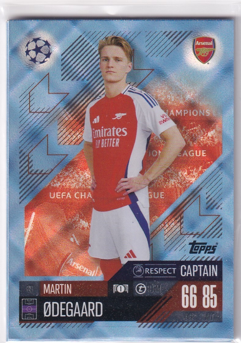 Topps Match Attax CL 24/25 Nr. 39 Martin Odegaard Captain Topps Match Attax CL 24/25 Nr. 39 Martin Odegaard Captain