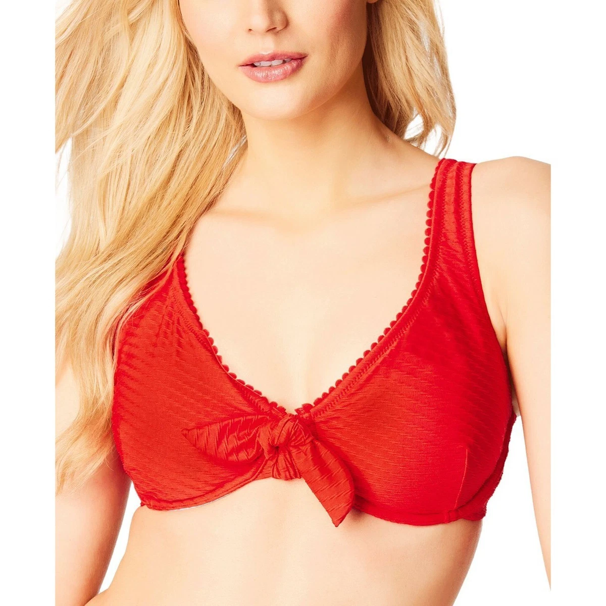 Haut De Bikini Réversible Jessica Simpson - Taille M - Blanc Tie Dye - Neuf Avec Étiquettes