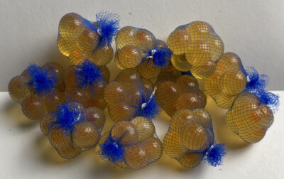 1  Dozen (12) Cured BLUE Salmon Spawn Egg Sacks Trout Steelhead Bait Sacs