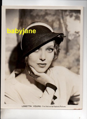 LORETTA YOUNG ORIG 8X10 PHOTO LOVELY PORTRAIT PRE-CODE 1932 WEED-END MARRIAGE