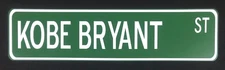 Kobe Bryant 24" x 6" Aluminum Street Sign Los Angeles Lakers NBA Basketball